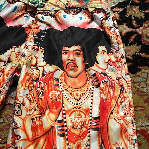 Vintage JIMI HENDRIX DragonFly swim board shorts - Picture 3 of 8